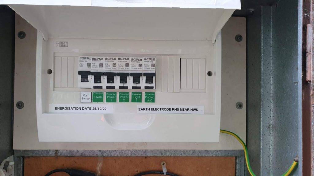Modern Clipsal switchboard upgrade with safety switches and RCD protection installed by Nillumbik Electrical in Melbourne.